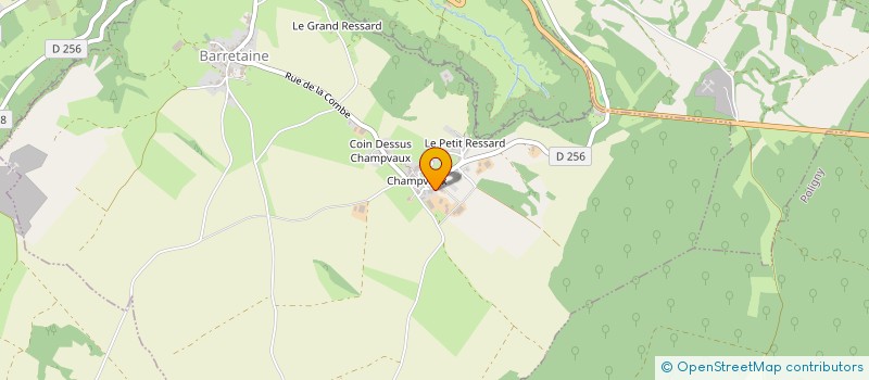 localisation de l'entreprise EARL DU MONT BLANC  BARRETAINE