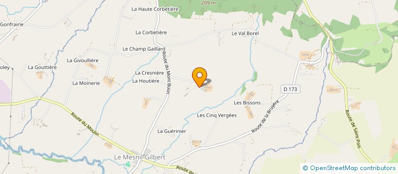 localisation de l'entreprise EARL DU MONT BUON à LE MESNIL-GILBERT