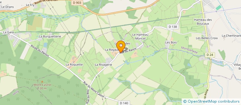 localisation de l'entreprise EARL DU MONT CASTRE à LE PLESSIS-LASTELLE
