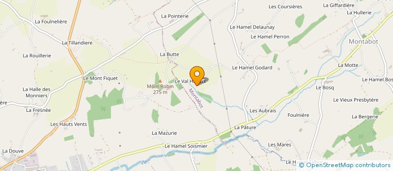 localisation de l'entreprise EARL DU MONT ROBIN à MONTABOT