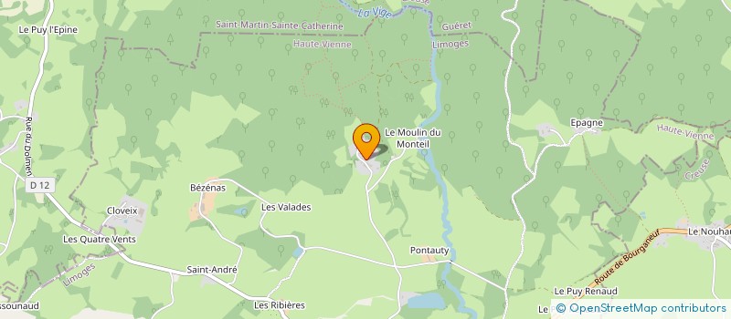 localisation de l'entreprise EARL DU MONTFAYON à LE CHATENET-EN-DOGNON