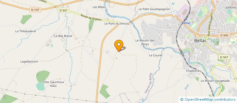 localisation de l'entreprise EARL DU MONTROY à PEYRAT-DE-BELLAC