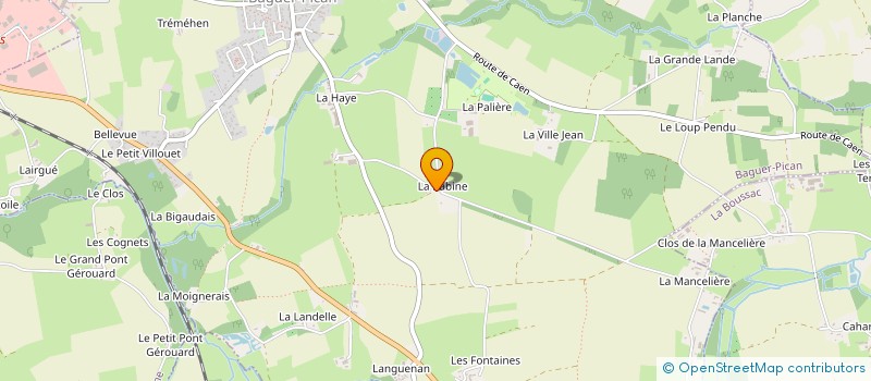 localisation de l'entreprise EARL DU MOTTAY à BAGUER-PICAN
