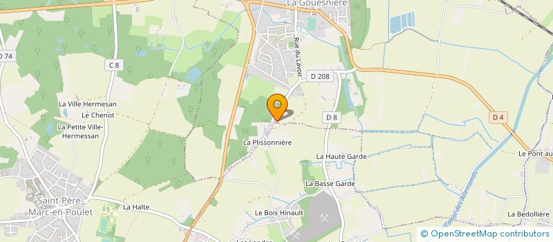 localisation de l'entreprise EARL DU MOULIN  LA GOUESNIERE
