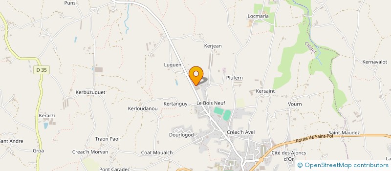 localisation de l'entreprise EARL DU MOULIN à CLEDER