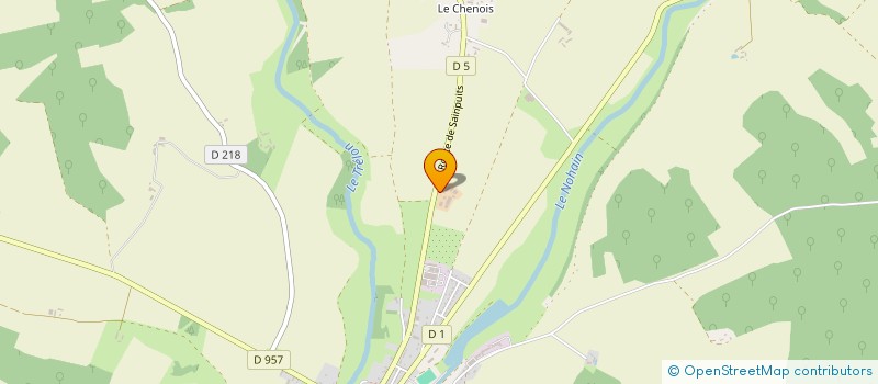 localisation de l'entreprise EARL DU MOULIN A VENT à ENTRAINS-SUR-NOHAIN