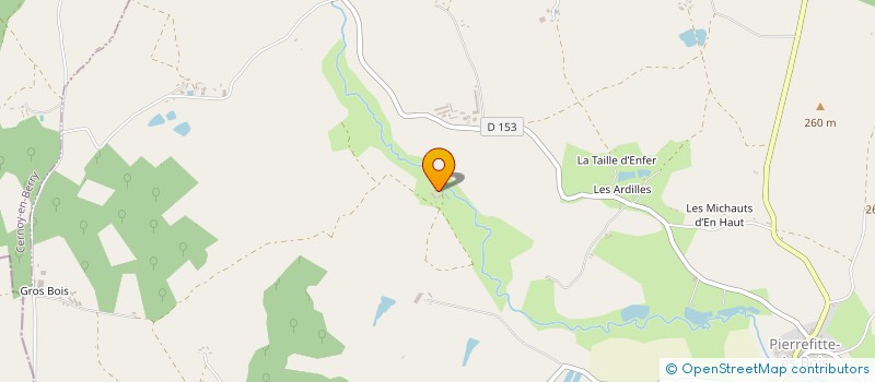 localisation de l'entreprise EARL DU MOULIN BOUTON  PIERREFITTE-ES-BOIS