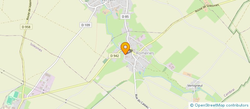 localisation de l'entreprise EARL DU MOULIN D'HIRSON  ROMERIES