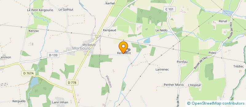 localisation de l'entreprise EARL DU MOULIN DE KERLEVENT  PLAUDREN