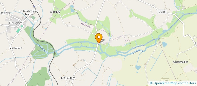 localisation de l'entreprise EARL DU MOULIN DE NAIX à PELLEVOISIN