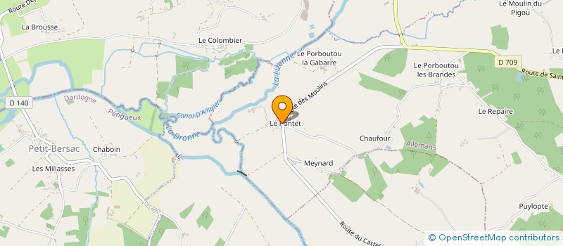 localisation de l'entreprise EARL DU MOULIN DE PIGOUT à ALLEMANS