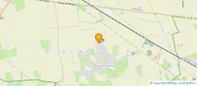 localisation de l'entreprise EARL DU MOULIN DEVULDER  BUYSSCHEURE