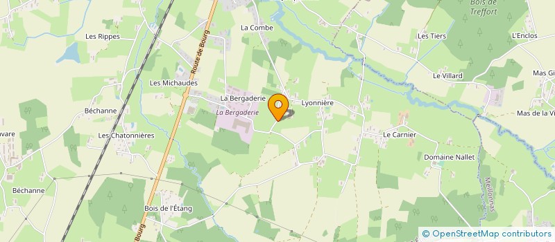localisation de l'entreprise EARL DU NAIN VERT à SAINT-ETIENNE-DU-BOIS