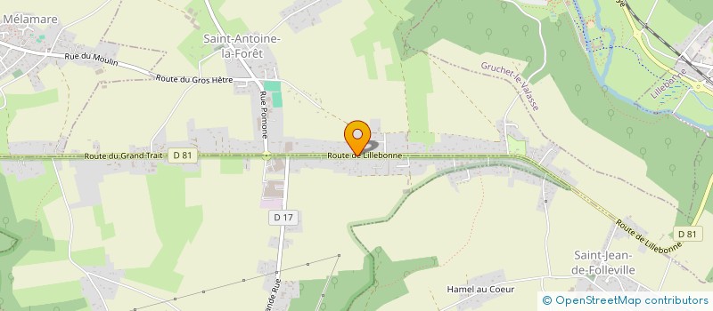 localisation de l'entreprise EARL DU NOUVEAU MONDE  SAINT-ANTOINE-LA-FORET