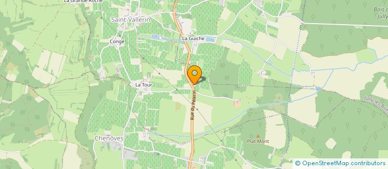 localisation de l'entreprise EARL DU NOYER BLANC  SAINT-VALLERIN