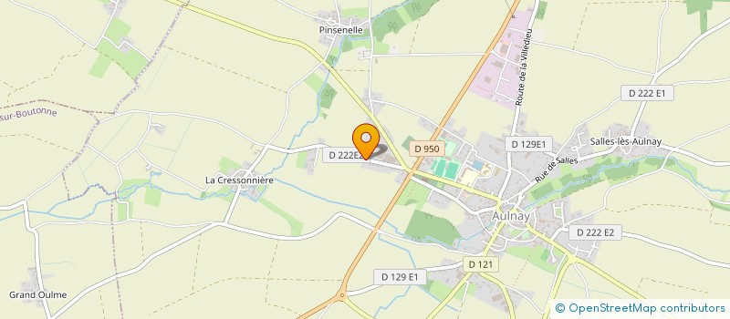 localisation de l'entreprise EARL DU PALUD  AULNAY