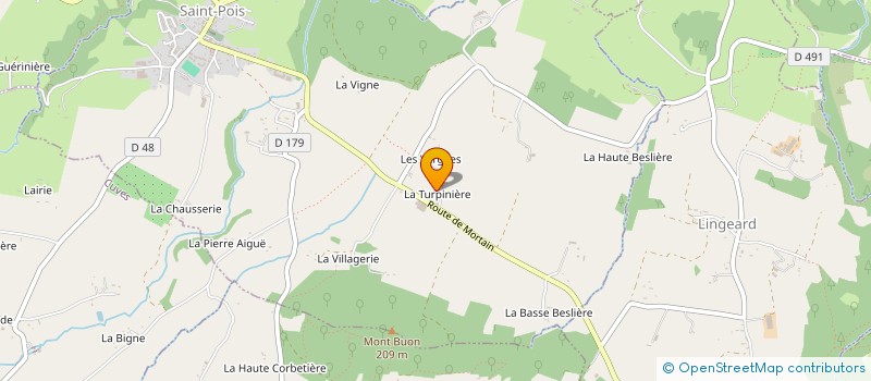 localisation de l'entreprise EARL DU PANGOT à SAINT-POIS