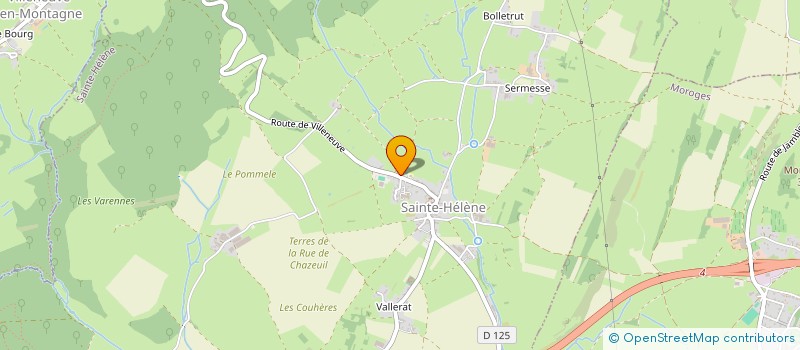 localisation de l'entreprise EARL DU PAQUIER à SAINTE-HELENE
