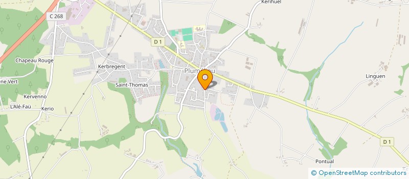 localisation de l'entreprise EARL DU PARCOURS à PLUMELIAU-BIEUZY