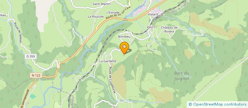 localisation de l'entreprise EARL DU PAS DE CERE à THIEZAC