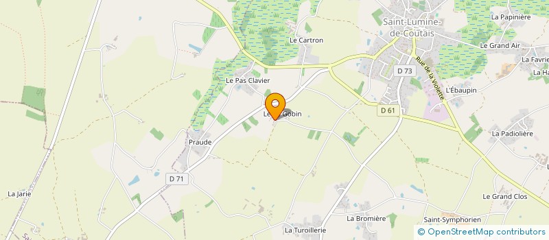 localisation de l'entreprise EARL DU PE GOBIN à SAINT-LUMINE-DE-COUTAIS
