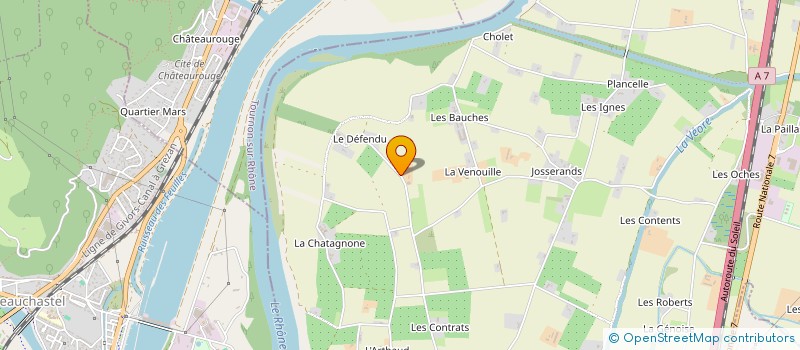 localisation de l'entreprise EARL DU PEAGE à ETOILE-SUR-RHONE