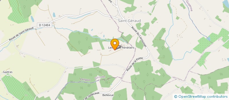 localisation de l'entreprise EARL DU PENETIER  SAINT-VIVIEN-DE-MONSEGUR