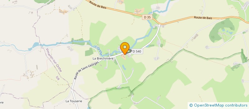 localisation de l'entreprise EARL DU PERSOUET  VIMARTIN-SUR-ORTHE