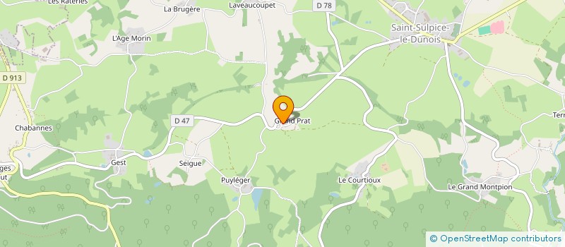localisation de l'entreprise EARL DU PETIT ANGE à SAINT-SULPICE-LE-DUNOIS