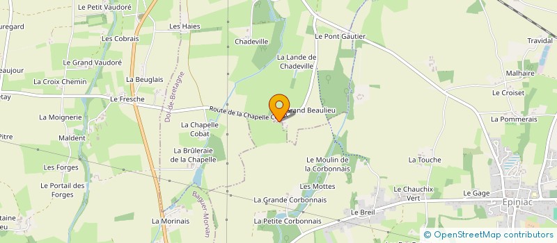 localisation de l'entreprise EARL DU PETIT BEAULIEU à DOL DE BRETAGNE