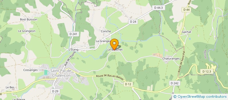 localisation de l'entreprise EARL DU PETIT BOSQUET à SAINT JULIEN D'ANCE