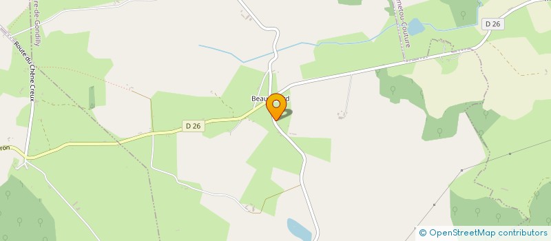 localisation de l'entreprise EARL DU PETIT CHAPELET  SAINT-HILAIRE-DE-GONDILLY