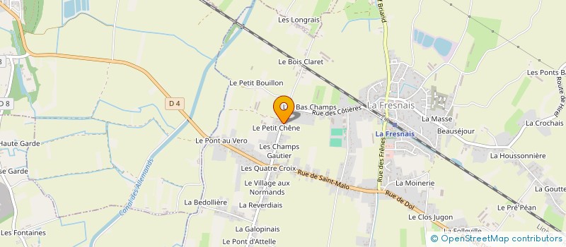 localisation de l'entreprise EARL DU PETIT CHENE  LA FRESNAIS