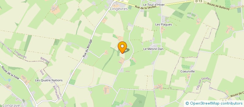 localisation de l'entreprise EARL DU PETIT CORDILLON à LINGEVRES
