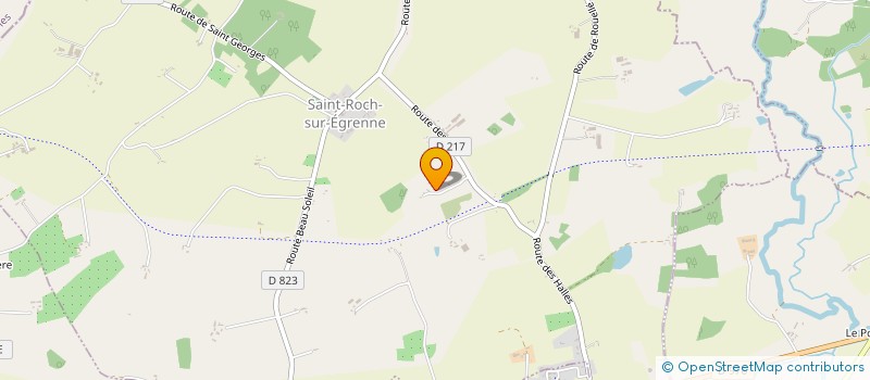 localisation de l'entreprise EARL DU PETIT GUE à SAINT-ROCH-SUR-EGRENNE