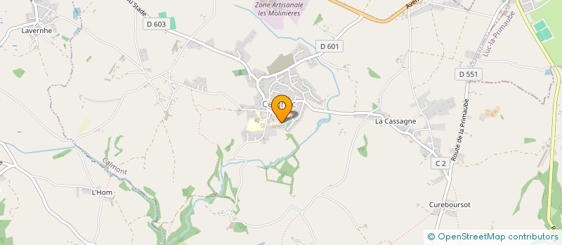 localisation de l'entreprise EARL DU PETIT HOUX à CALMONT