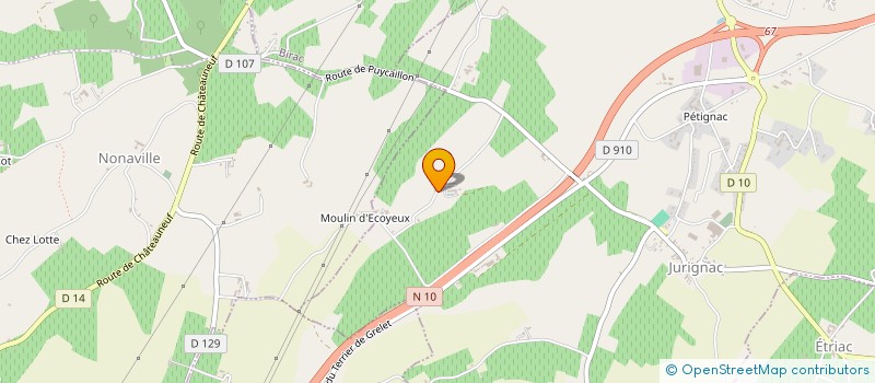 localisation de l'entreprise EARL DU PETIT MAINE à PERIGNAC