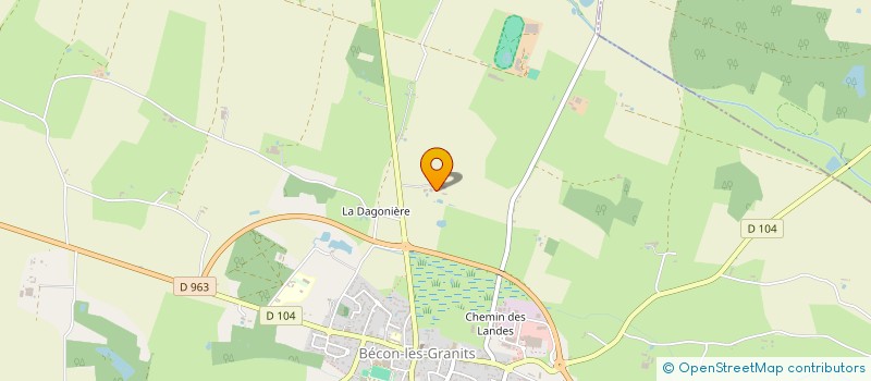 localisation de l'entreprise EARL DU PETIT MANOIR  BECON-LES-GRANITS