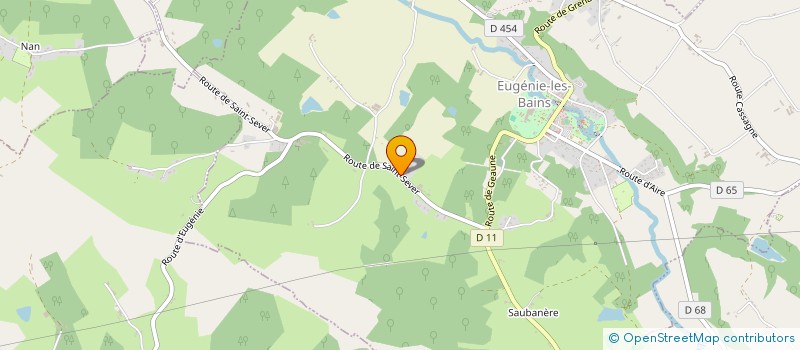 localisation de l'entreprise EARL DU PETIT PIN à EUGENIE-LES-BAINS