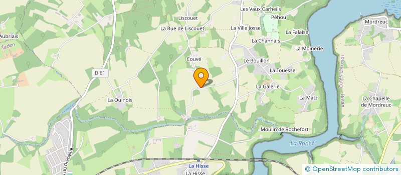 localisation de l'entreprise EARL DU PETIT ROCHER à PLESLIN-TRIGAVOU