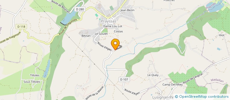 localisation de l'entreprise EARL DU PLATEAU DE POUSSOU à MADAILLAN