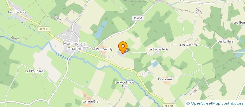 localisation de l'entreprise EARL DU PLEIN AIR à MOULINS SUR OUANNE