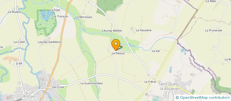 localisation de l'entreprise EARL DU PLESSIS à VAL-COUESNON