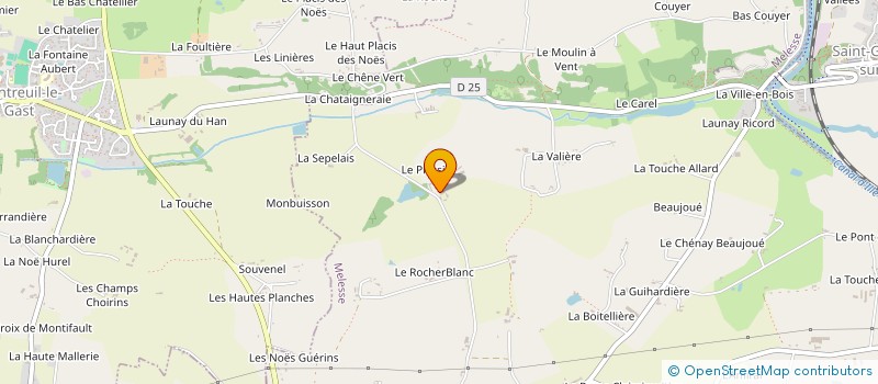 localisation de l'entreprise EARL DU PLESSIX à MELESSE