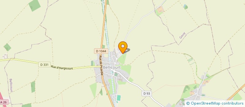 localisation de l'entreprise EARL DU POINT DU JOUR  BELLICOURT