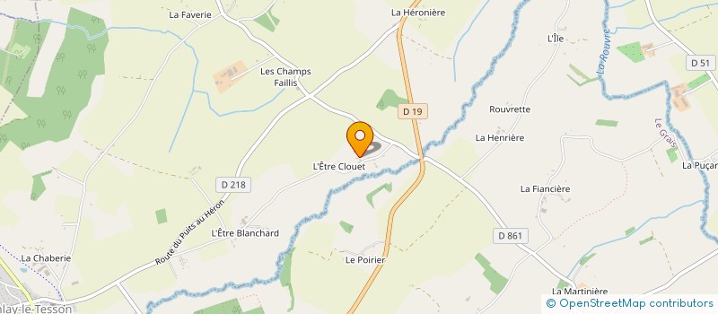 localisation de l'entreprise EARL DU POIRIER à LONLAY LE TESSON
