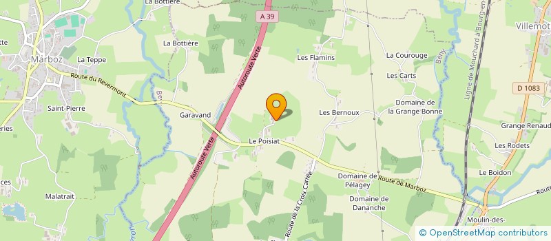 localisation de l'entreprise EARL DU POISIAT à BENY
