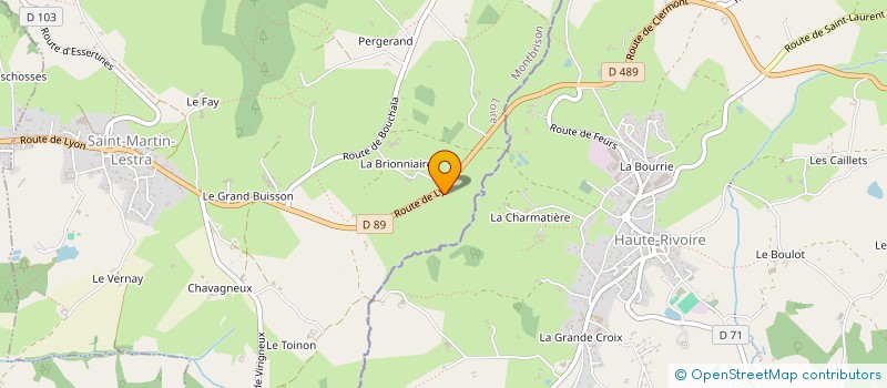 localisation de l'entreprise EARL DU PONT LYONNAIS  SAINT-MARTIN-LESTRA