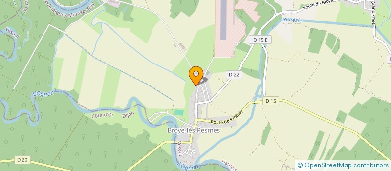 localisation de l'entreprise EARL DU PORT SAINT PIERRE  BROYE-AUBIGNEY-MONTSEUGNY