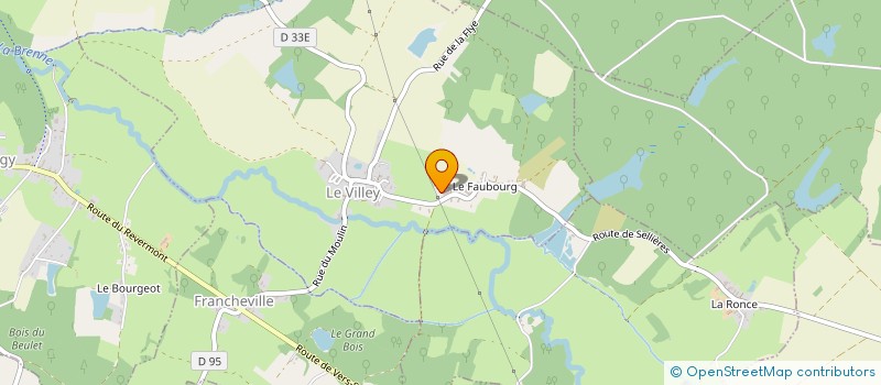 localisation de l'entreprise EARL DU PRE AUDIN  LE VILLEY